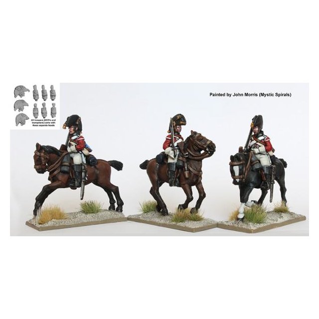 British Heavy Dragoons galloping shouldered swords (boots and br