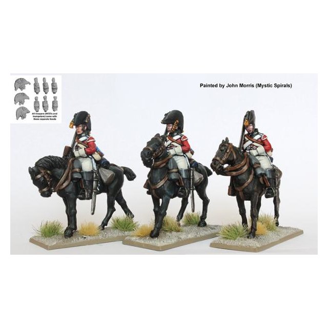 British Heavy Dragoons standing shouldered swords (boots and bre