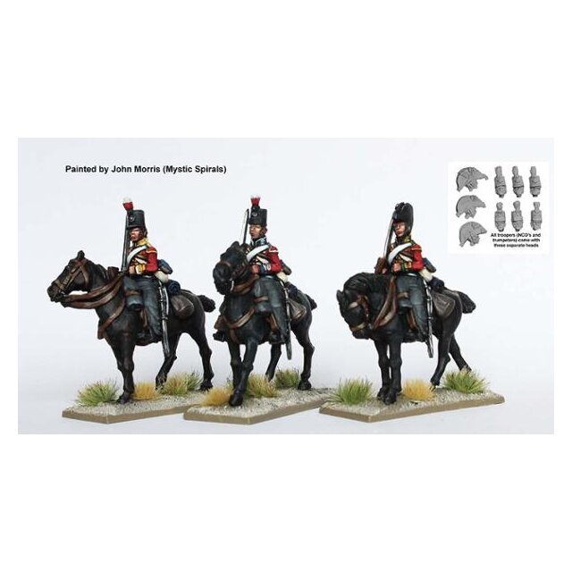 British Heavy Dragoons standing shouldered swords (overalls), Pe