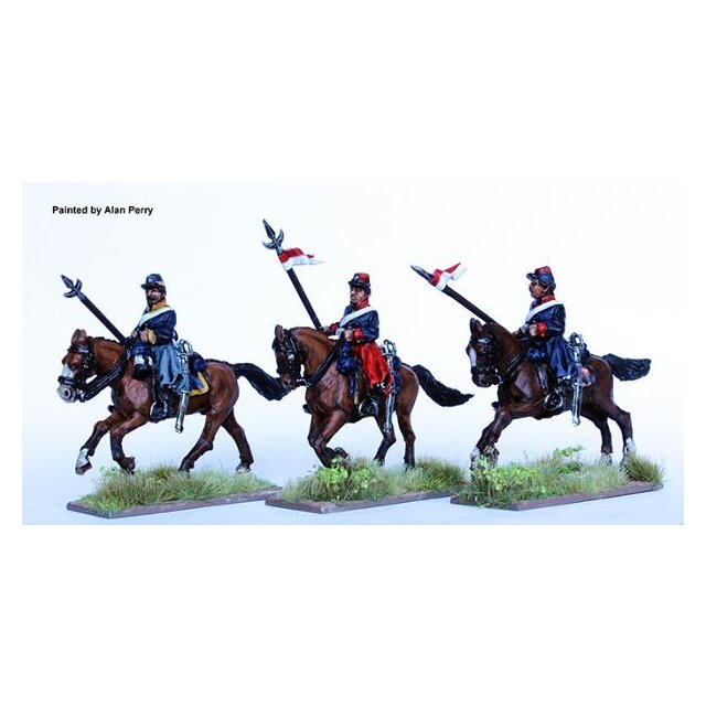 Argentine lancers galloping, in chiripa