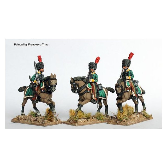 Horse Grenadiers of Fernando VII galloping, swords shouldered (c