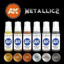 AK 3rd Gen: Metallics Colors Set (6x17mL)