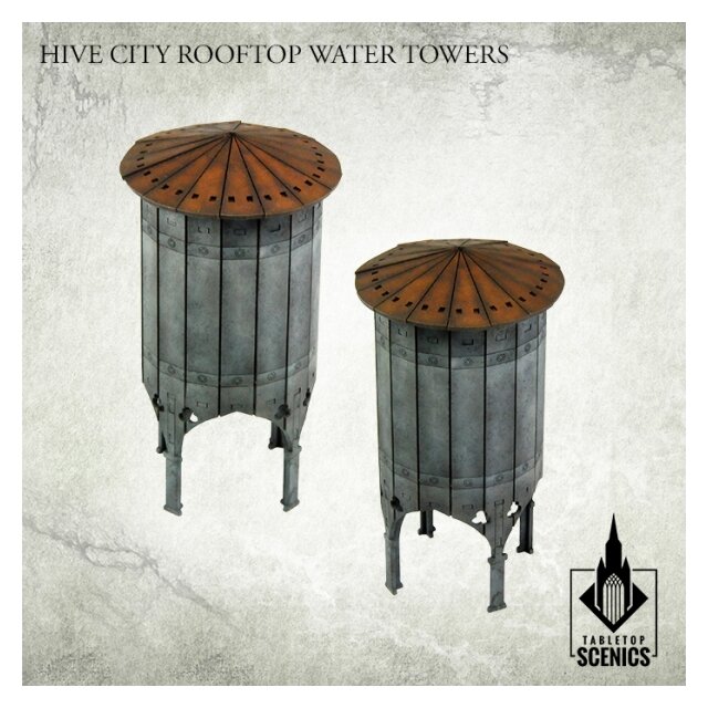 Hive City Rooftop Water Towers