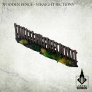 Wooden Fence - Straight Sections