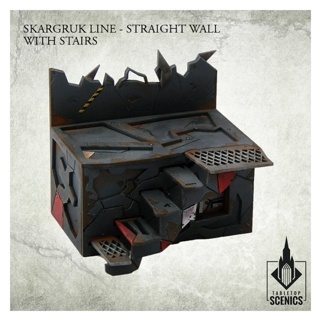 Skargruk Line - Straight wall with stairs