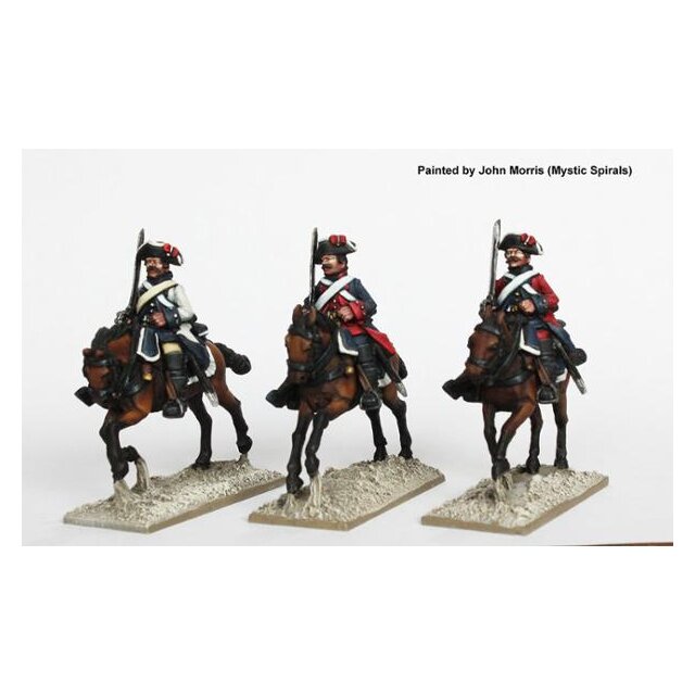 Spanish Colonial Dragoons galloping.