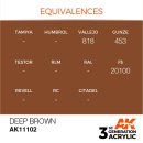 AK 3rd Deep Brown 17ml