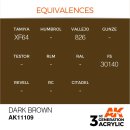 AK 3rd Dark Brown 17ml