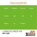 AK 3rd Luminous Green INK 17ml