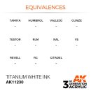 AK 3rd Titanium White INK 17ml
