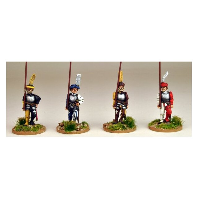 Swiss Pikemen Marching (Armoured)