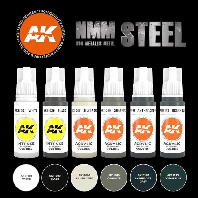 AK 3rd Gen: NMM (Non Metallic Metal) Steel Set (6x17mL)