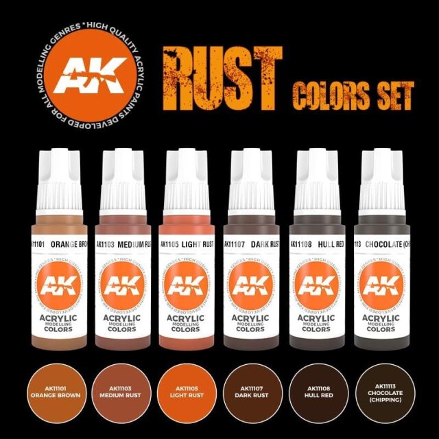 AK 3rd Gen: Rust Set (6x17mL)