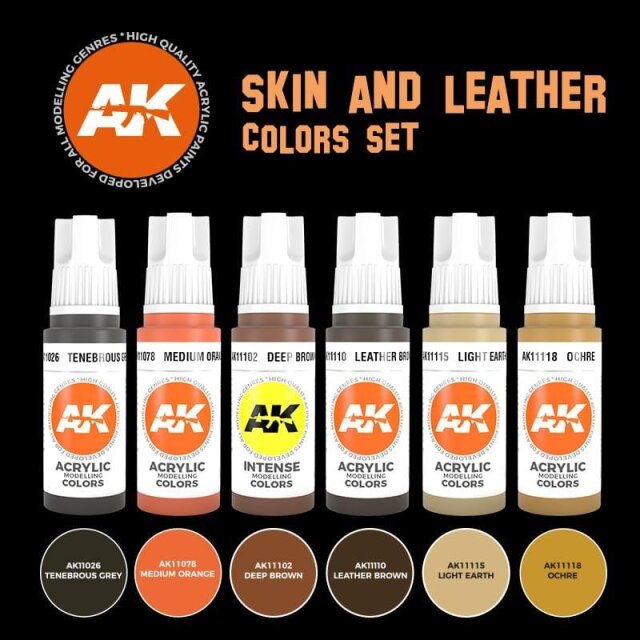 AK 3rd Gen: Skin & Leather Colors Set (6x17mL)