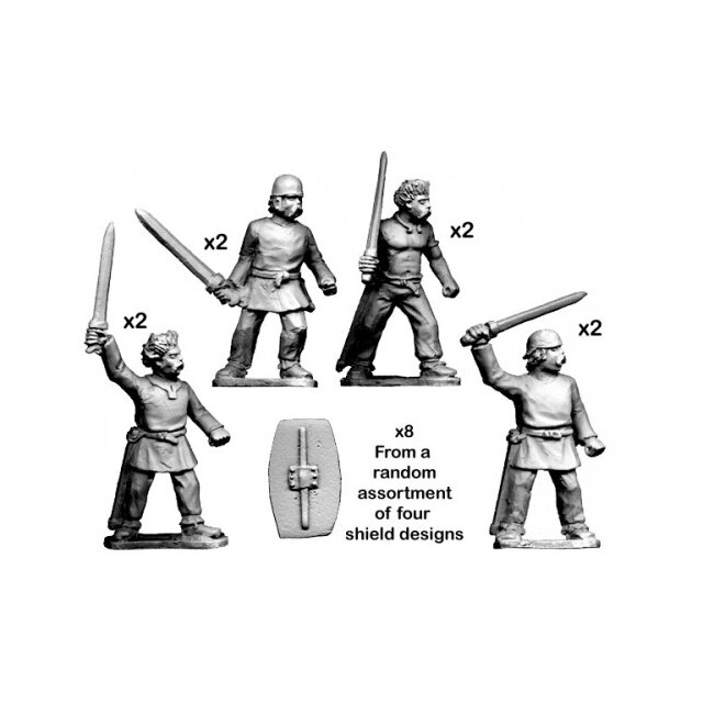 Unarmoured warriors with Swords