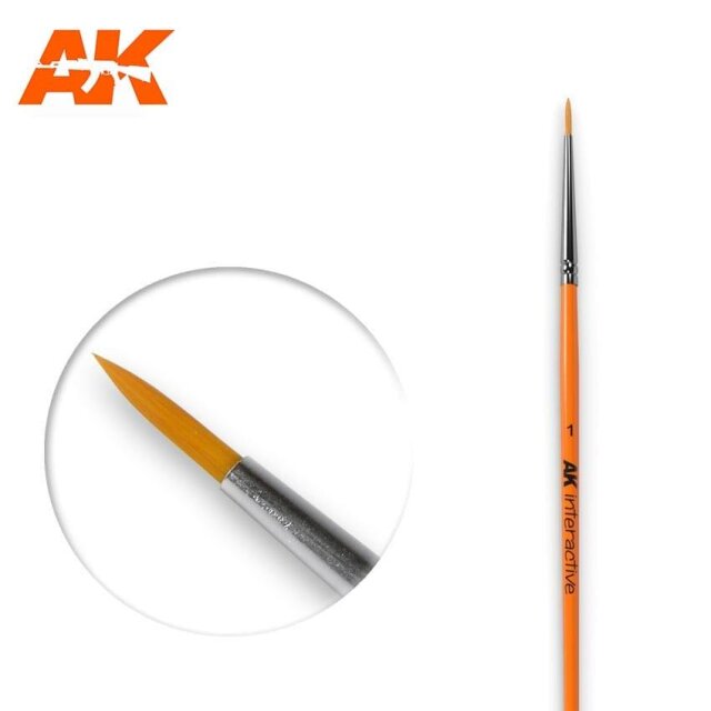 AK Round Brush 1 Synthetic