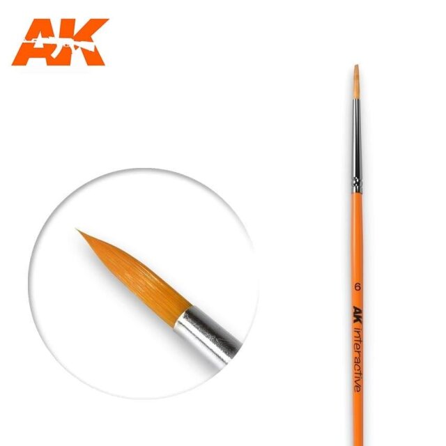 AK Round Brush 6 Synthetic