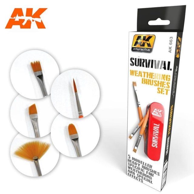 AK Survival Weathing Brush Set