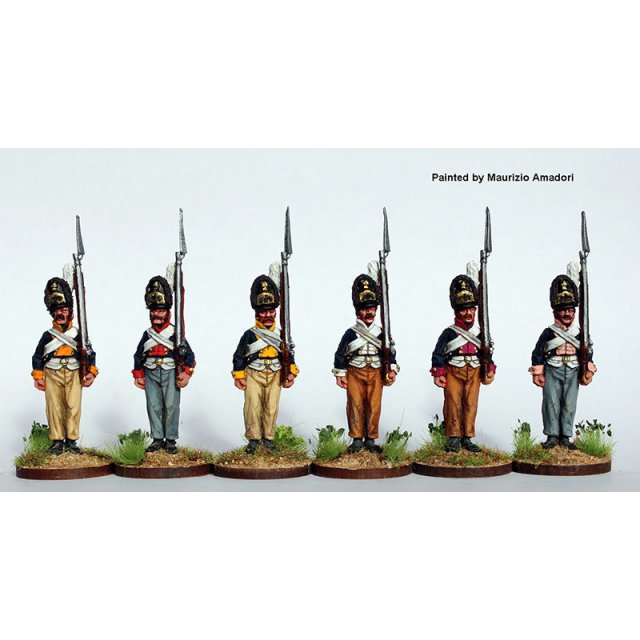 Grenadiers standing to attention