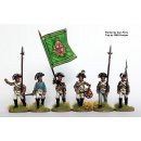 Musketeer command marching, campaign dress