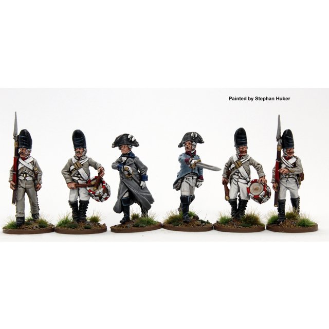 Grenadier command marching, campaign dress