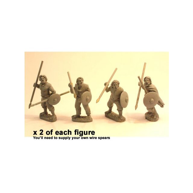 Irish Warriors with Spear & Buckler (8)