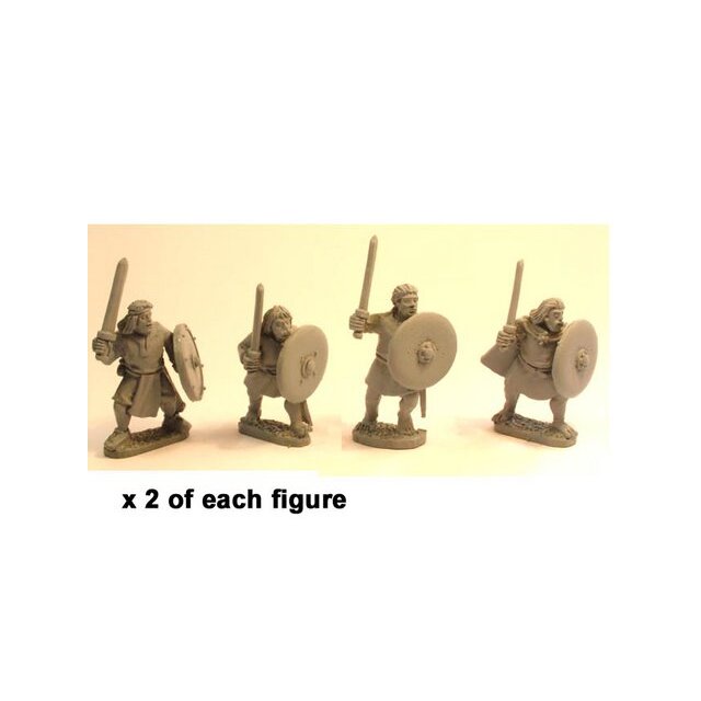 Irish Noble Warriors with swords & shields (8)