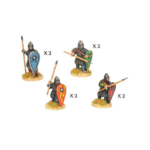 Norman Spearmen in Chain II (8 figs)