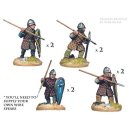 Norman spearmen in quilted armour (8 figs)