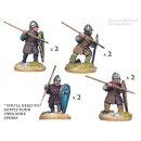 Norman spearmen in quilted armour (8 figs)