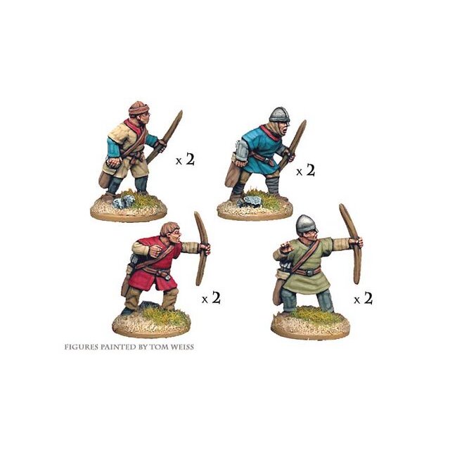 Unarmoured Norman Bowmen (8 figs)