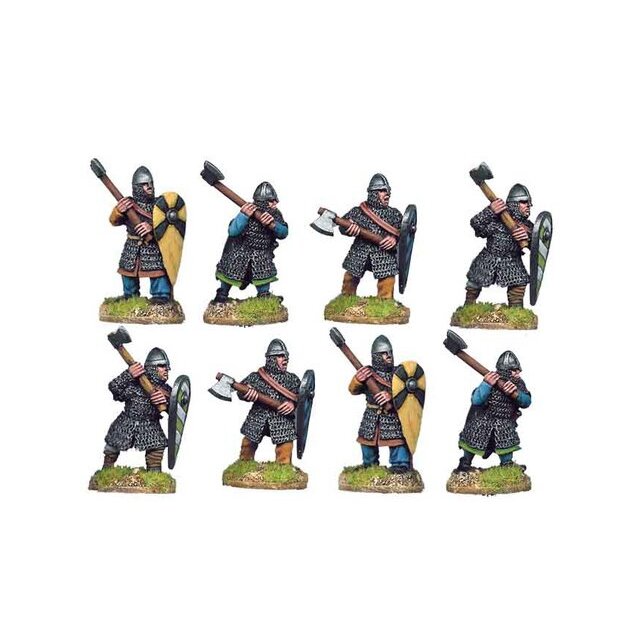 Norman Knights on Foot with Axes (8 figs)