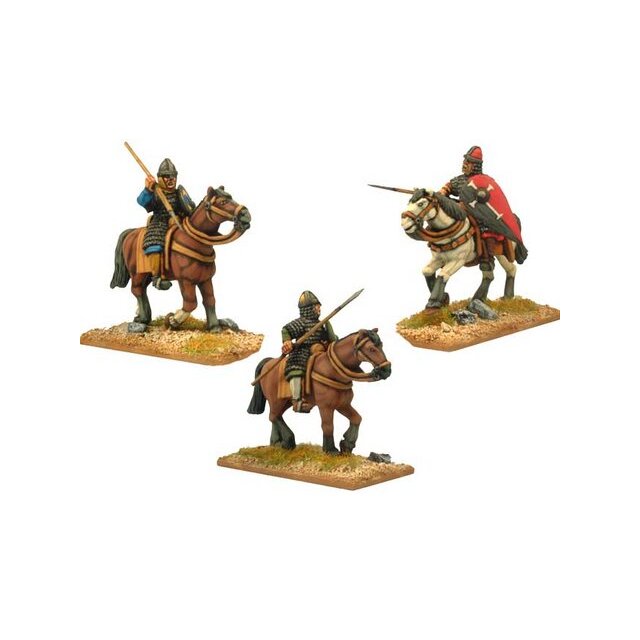 Norman Knight in scale with spears (3 figs)