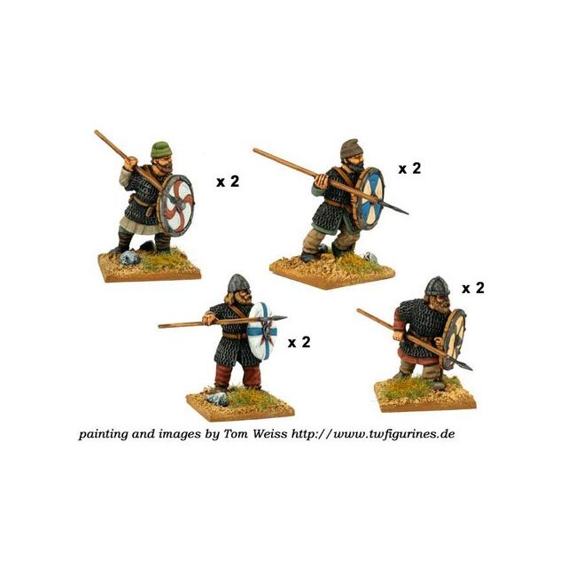 Saxon Thegns with Spears (8)