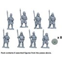 Saxon Fyrd/Thegns with spears upright (8)