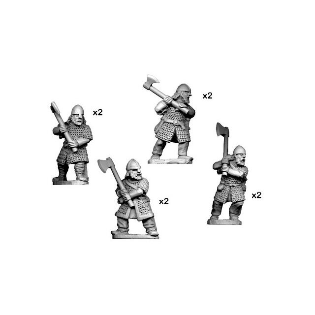 Hirdmen with 2 Handed Axes (8)