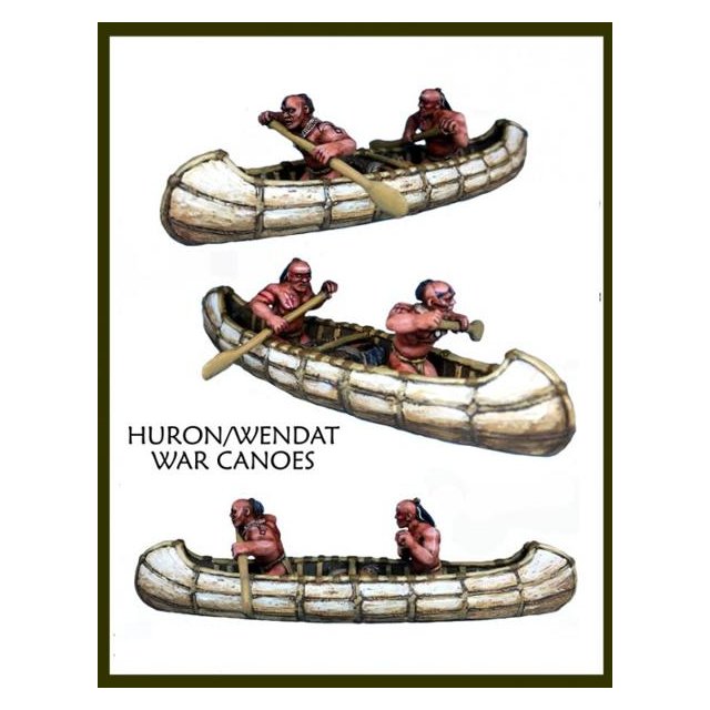 Huron/Wendat War Party Canoes
