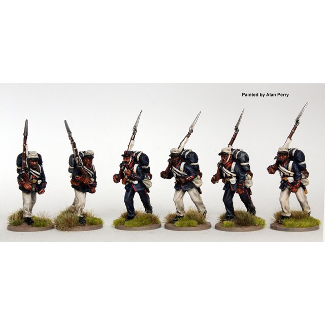 Brazilian Fusiliers advancing, shouldered arms