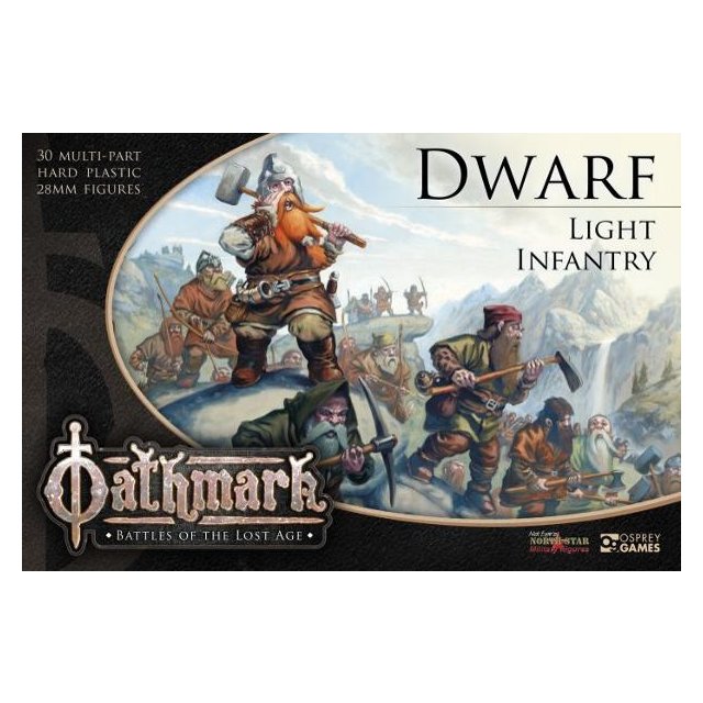 Dwarf Light Infantry Plastic 28mm sized Dwarves, designed to be