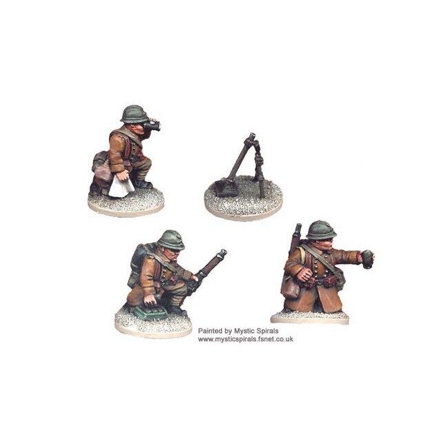 French 60mm Mortar & crew (1 mortar, 3 crew)