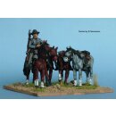 Confederate horse holder, plus 4 horses