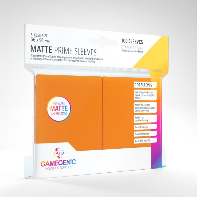 Kartenhüllen: Gamegenic MATTE Prime Sleeves Standard Orange (100)