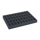 Full-size foam tray for 40 miniatures on 25mm bases