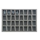 Full-size foam tray for 32 miniatures on 40mm bases