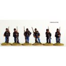 Union Infantry standing, sack coats