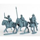 Confederate cavalry command galloping