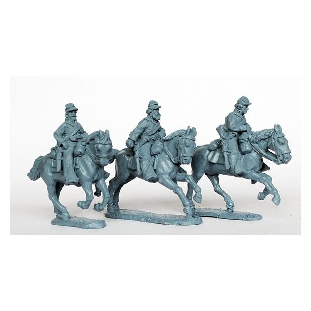 Union cavalry galloping no weapon in hands