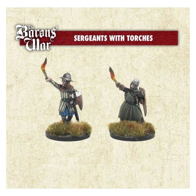 Sergeants with torches