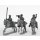 Union cavalry command in Whipple cap-hats, galloping