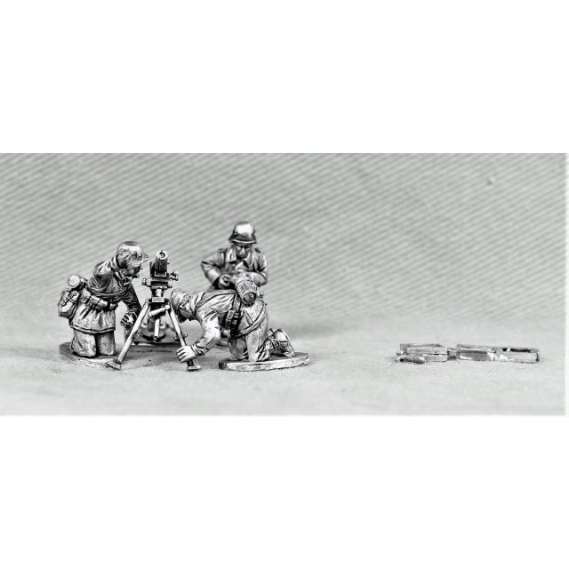 Volksgrenadiers, German mortar team and weapon